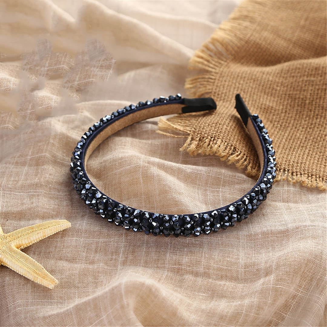 Elegant Rhinestone Headband for Women - Hair Accessories for Parties & Weddings