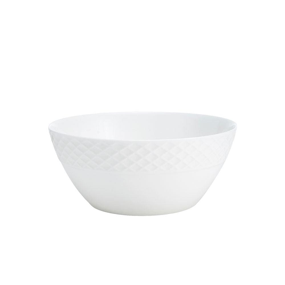 Set of 4 White Trellis Fruit Bowls - Elegant Serving Bowls for Fruits, Snacks & Desserts - Perfect for Kitchen, Dining Table & Party Serving