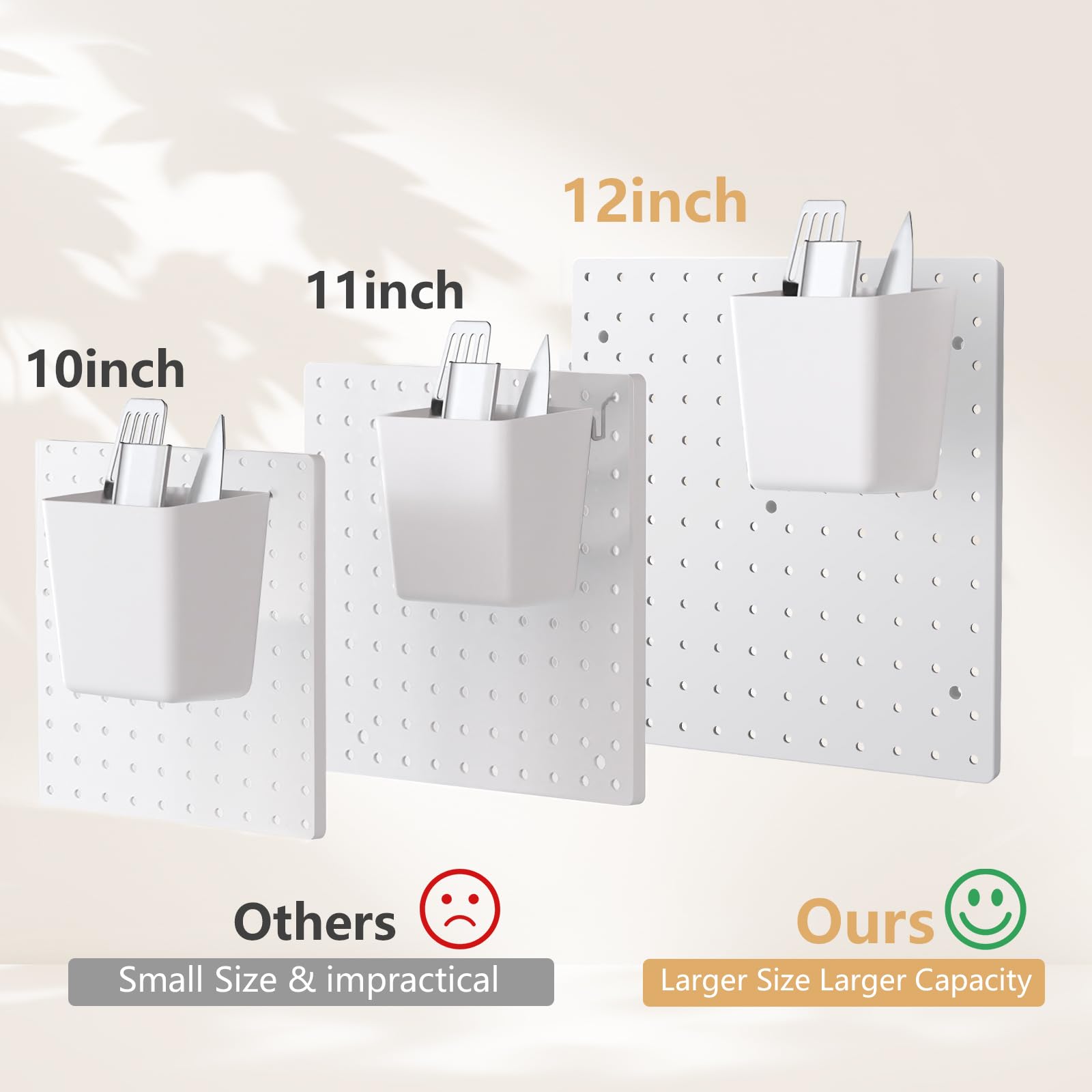 36-Piece FZK Pegboard Kit with 4 White Plastic Pegboards & Accessories - Wall Organizer for Office, Craft Room, Garage & Home Storage - Pegboard with Hooks for Tools, Supplies & DIY Projects