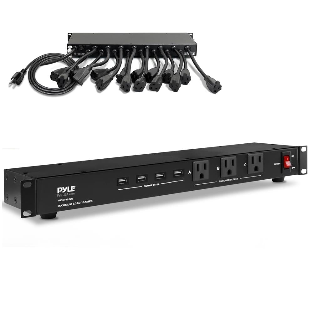 6-Outlet Surge Protector Power Strip with 4 USB Ports - 900 Joules, 6ft Cord, Wall Mountable for Home, Office, and Travel Use