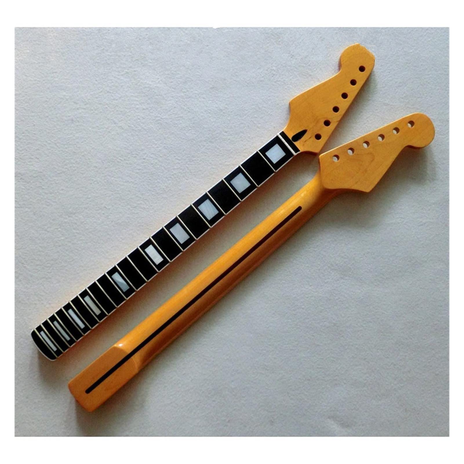 22 Frets Reverse Headstock Maple Electric Guitar Neck with Rosewood Fretboard - Replacement Guitar Neck for Electric Guitar - Perfect for DIY Guitar Building & Upgrades