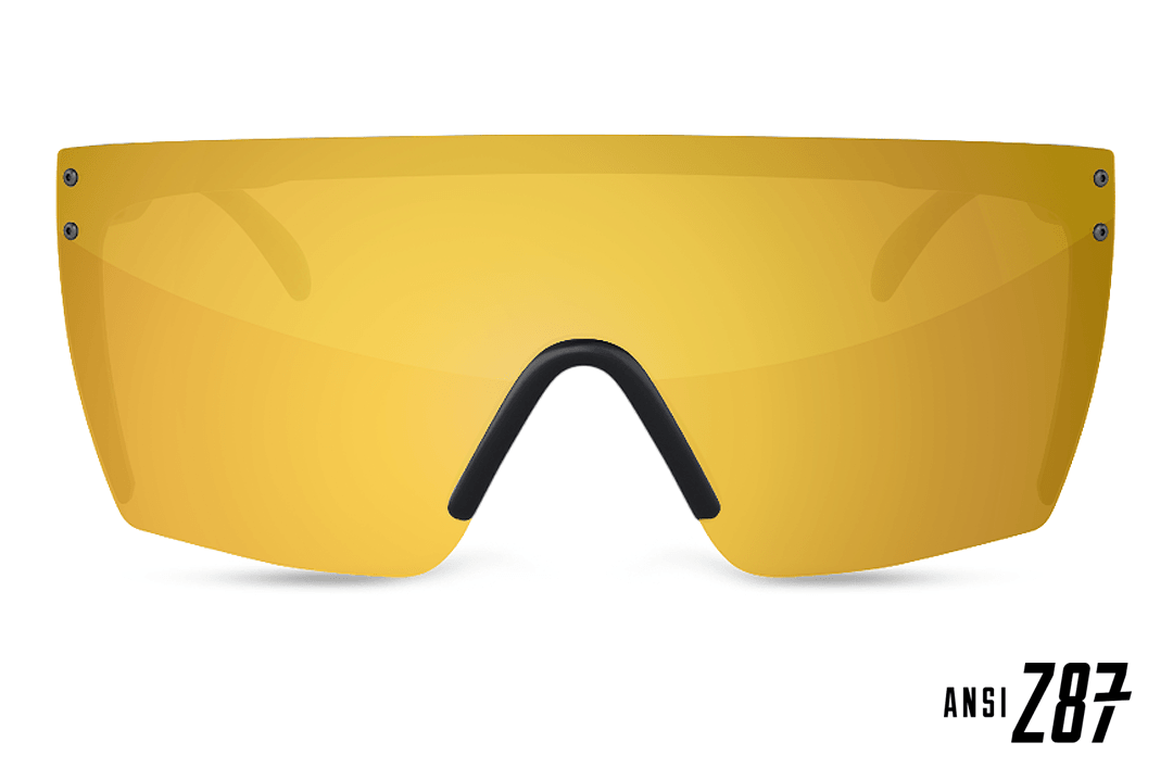 Lazer Face: Gold Rush Z.87 Safety Glasses - ANSI Z87.1 Certified Protective Eyewear for Work, Sports & Outdoor Activities