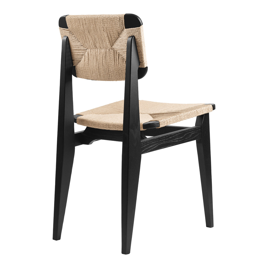 Modern C Chair Dining Chair with Durable Paper Cord Seat - Perfect for Kitchen, Dining Room, and Outdoor Patio Use