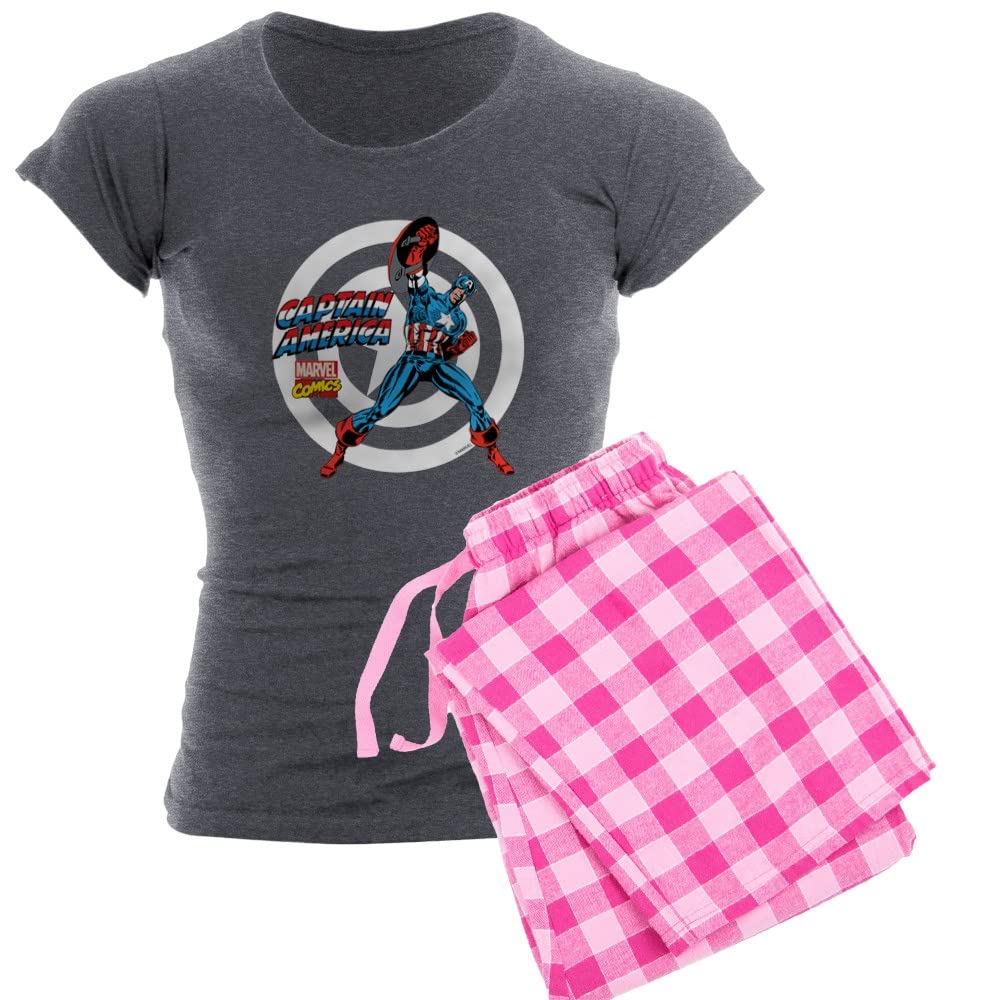 Captain America Women's Pajama Set - Marvel Superhero Sleepwear for Women - Soft & Comfortable Lounge Pajamas for Movie Nights, Sleepovers & Cosplay