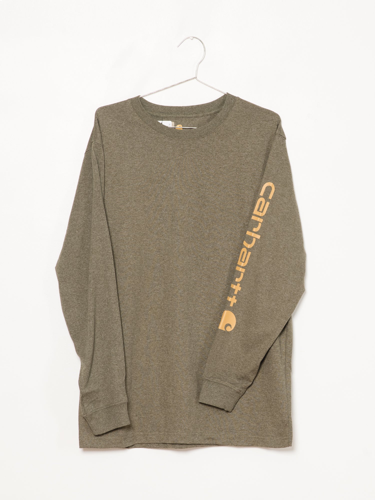 Carhartt Signature Long Sleeve T-Shirt for Men & Women - Comfortable Cotton Work Shirt - Durable Casual Wear for Construction, Outdoor Activities & Everyday Use