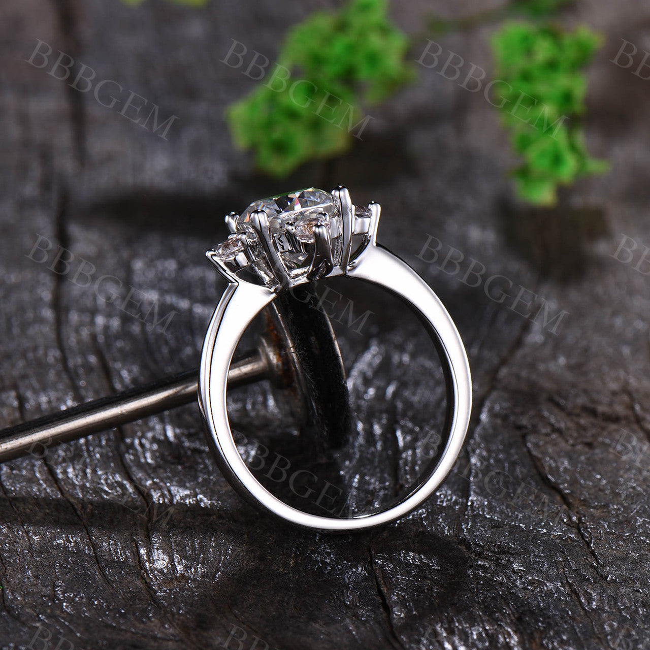 1.25CT Cushion Cut Moissanite Engagement Ring in 14K White Gold - Elegant Solitaire Wedding Band for Proposal, Anniversary & Bridal Jewelry Gift