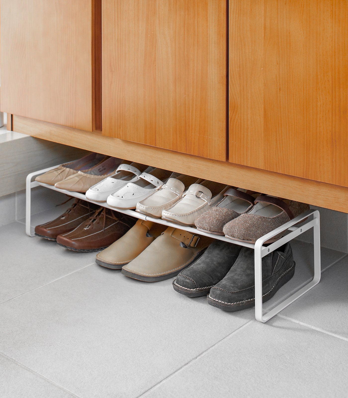 7-Tier Stackable Shoe Rack - Heavy Duty Steel Shoe Organizer for Closet, Entryway & Bedroom Storage - Space Saving Shoe Shelf for Sneakers, Boots & Heels