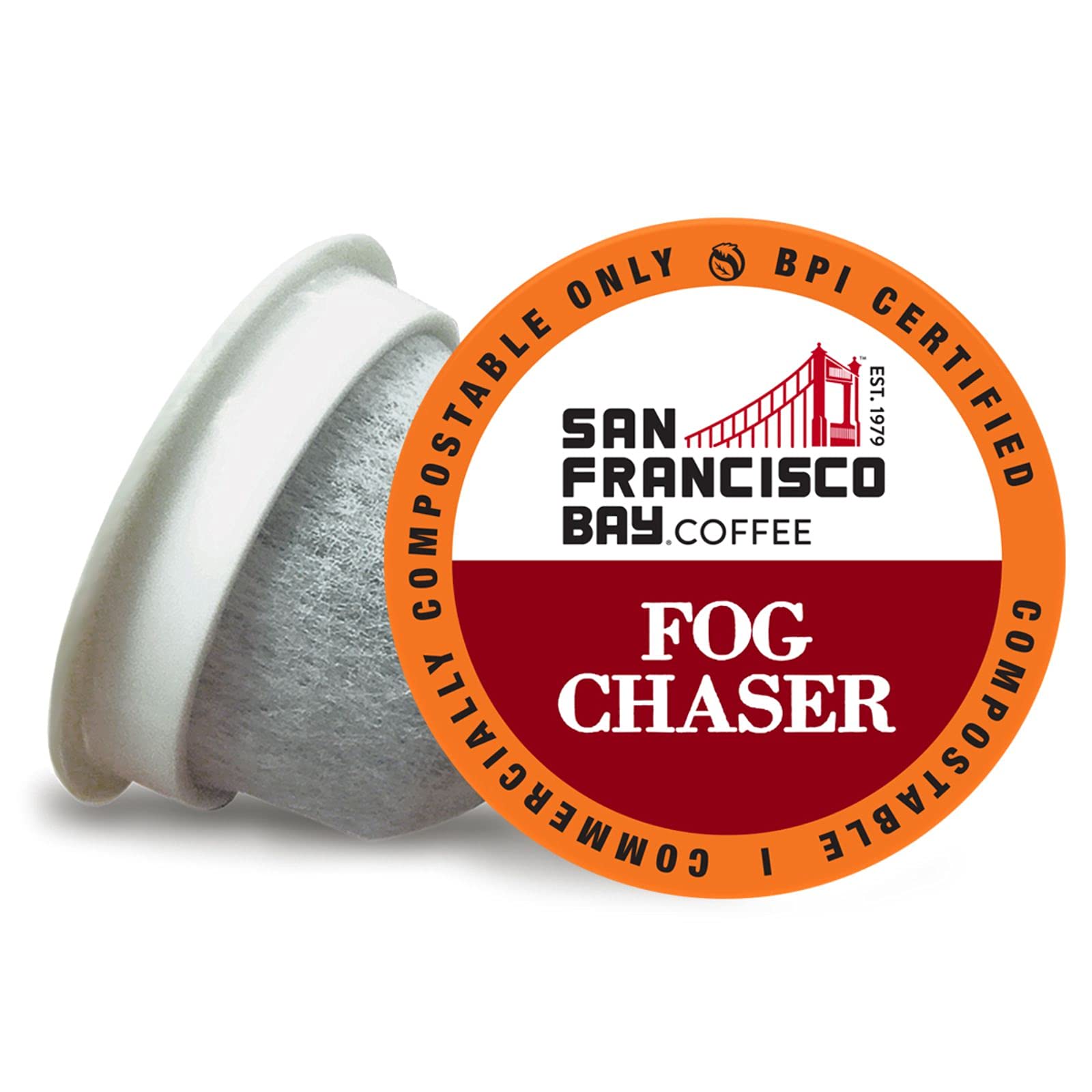 San Francisco Bay Compostable Coffee Pods - Fog Chaser (80 Count) K-Cup Compatible with Keurig 2.0, Medium Dark Roast Coffee Pods for Home & Office Brewing