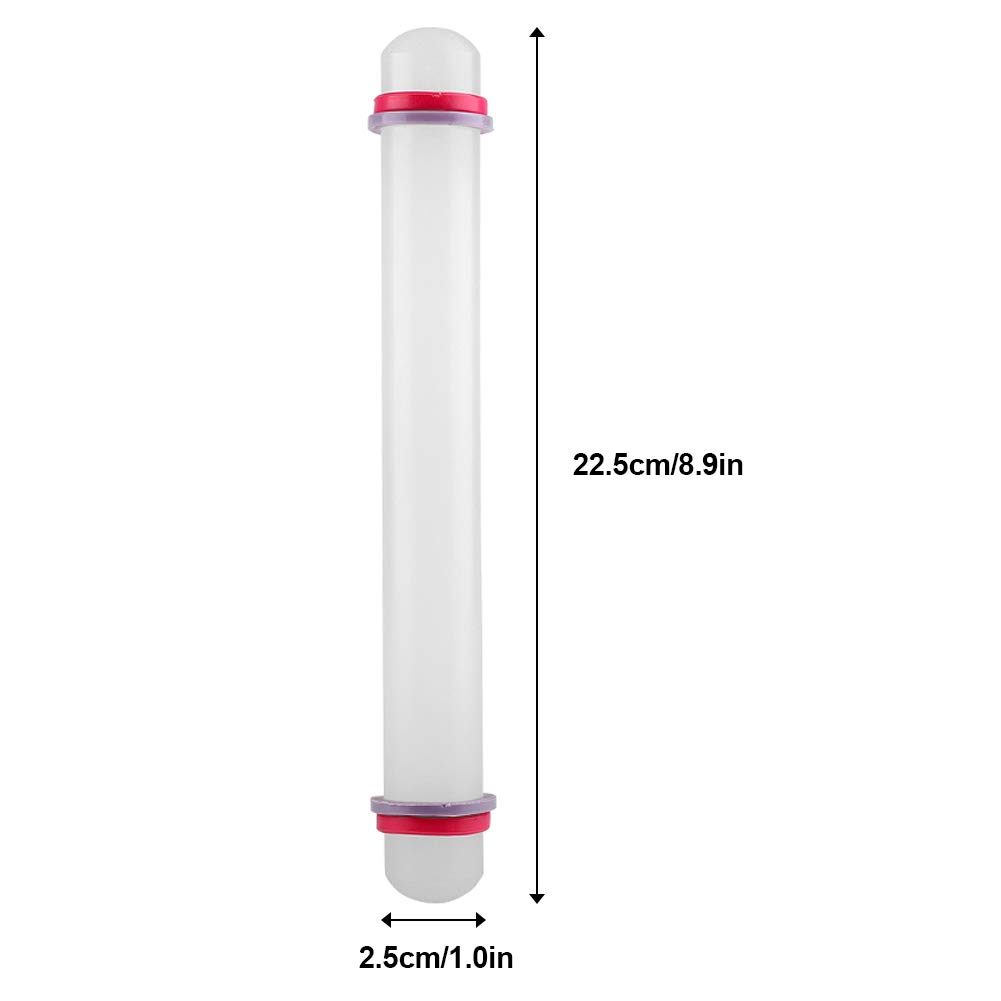 9 Inch Non-Stick Rolling Pin for Baking - Adjustable Dough Roller for Cookies, Cakes, Pastry & Fondant - Perfect for Home Bakers and Professional Chefs