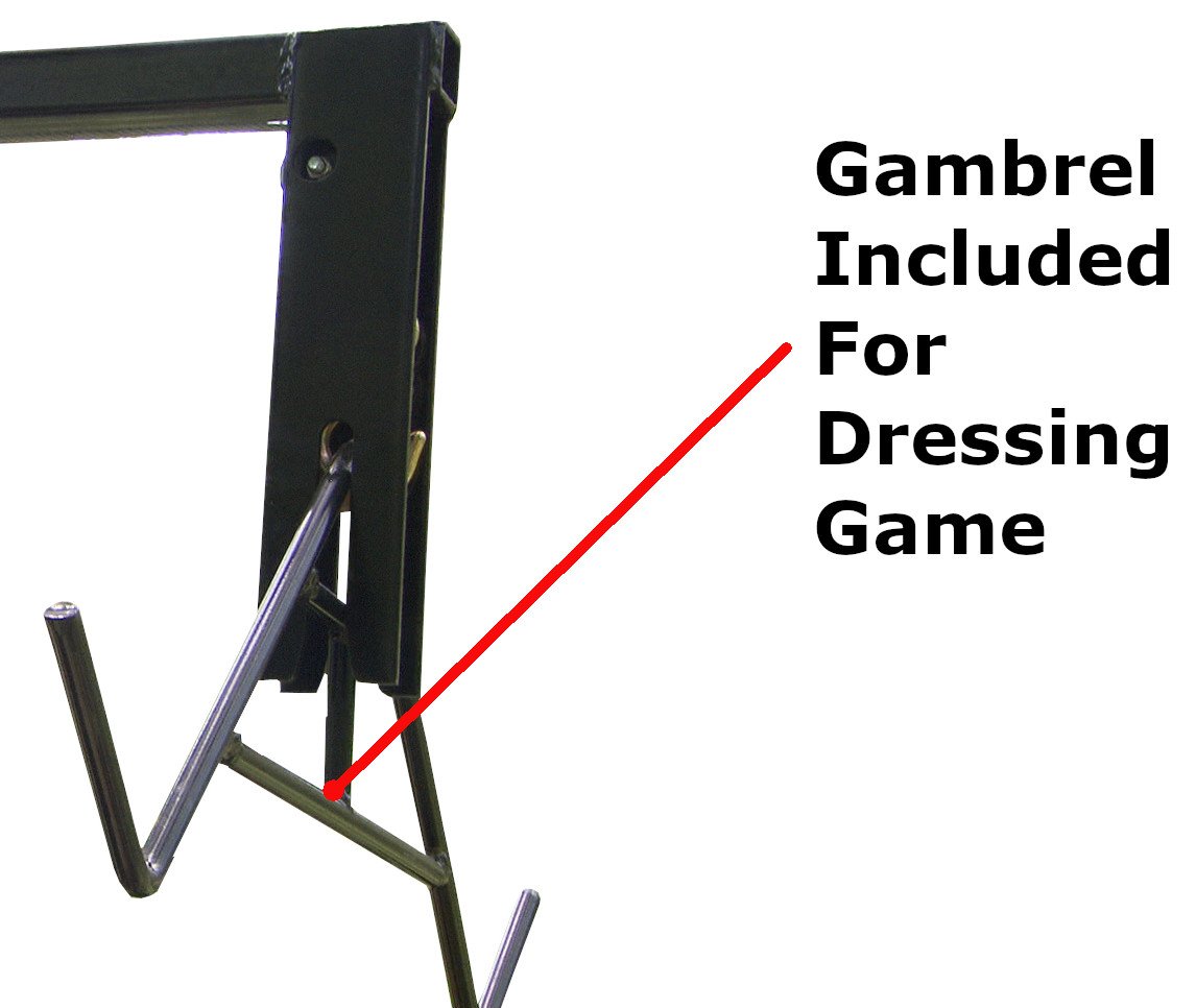 HME Truck Hitch Game Hunting Hoist - Complete Kit with Winch & Gambrel for Skinning & Cleaning Game | 400 lb Capacity | Perfect for Deer Processing, Off-Road Hunting & Field Dressing