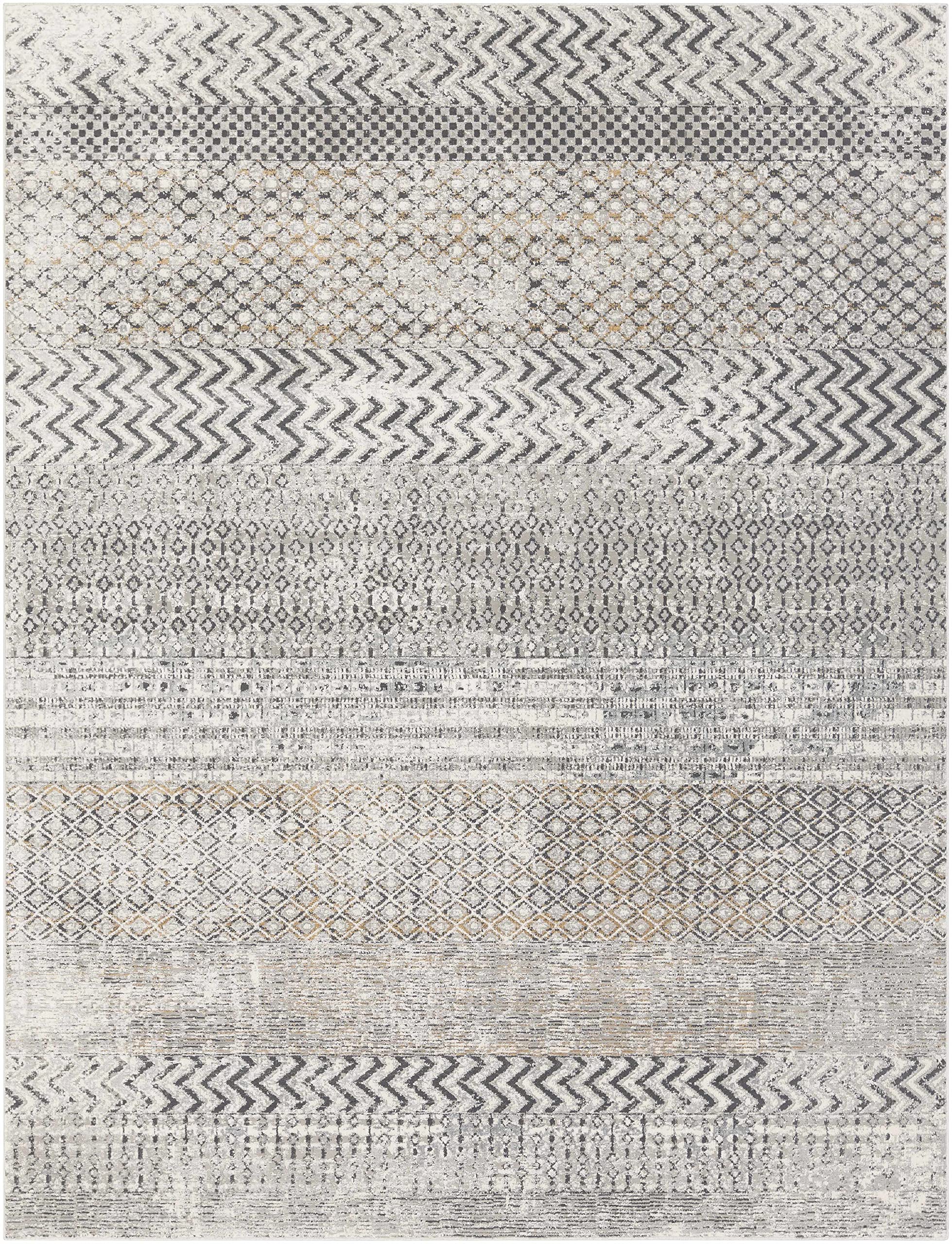 Hauteloom Rombauer Modern Gray Area Rug 7'10