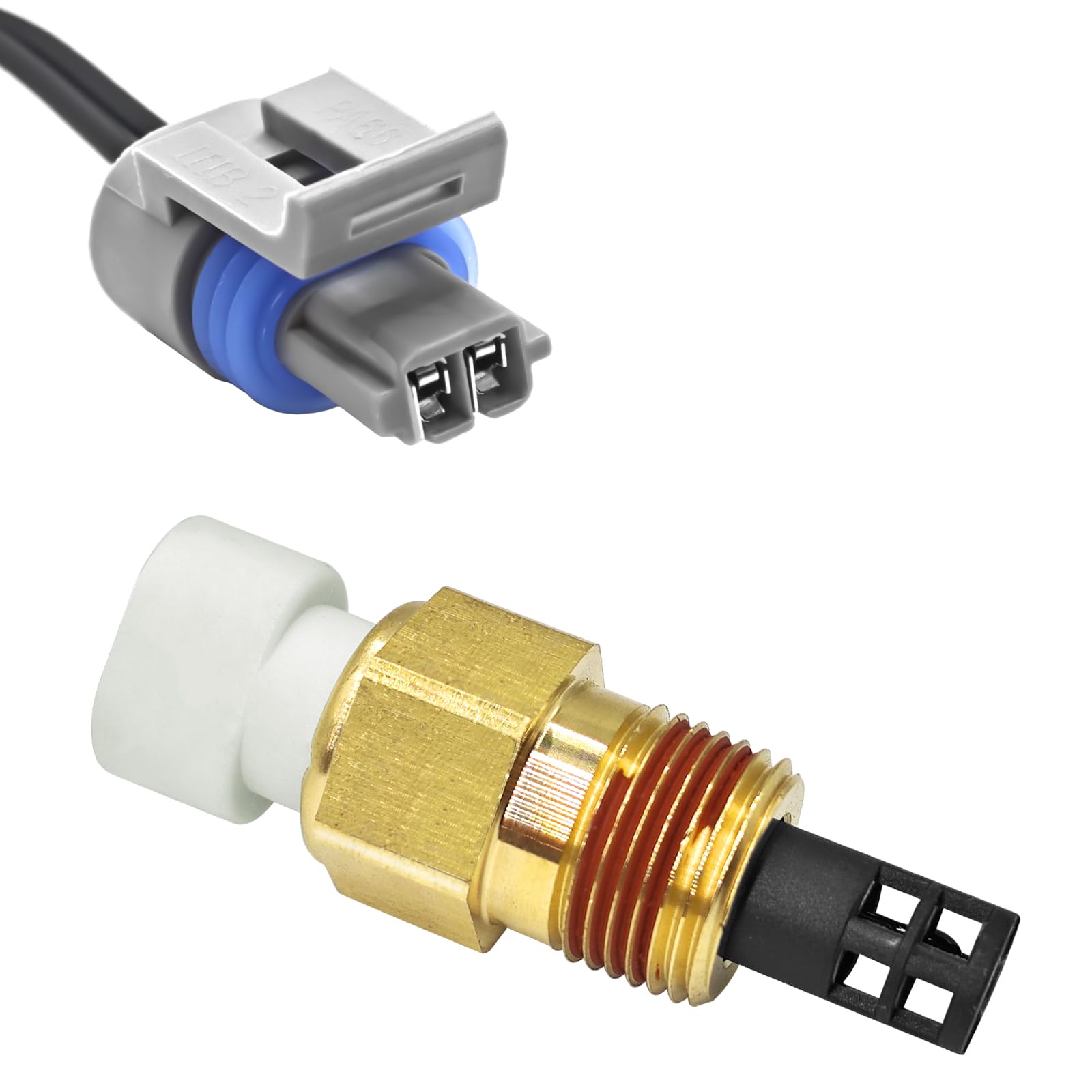 High-Quality Air Temperature Sensor 25036751 with Connector Pigtail Harness - IAT/MAT/ACT Sensor Kit Compatible with GM 25036751, 25037225, 25037334 - Perfect for Engine Performance & Fuel Efficiency Optimization