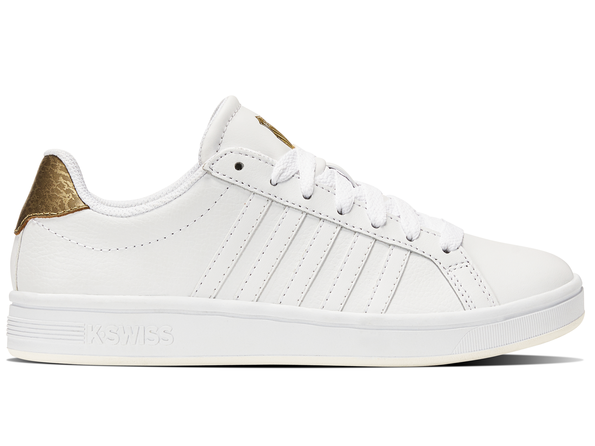 Nike Court Tiebreak Tennis Shoes 97011-158 - White/Gold Panther | Men's Tennis Sneakers for Court Performance & Casual Wear