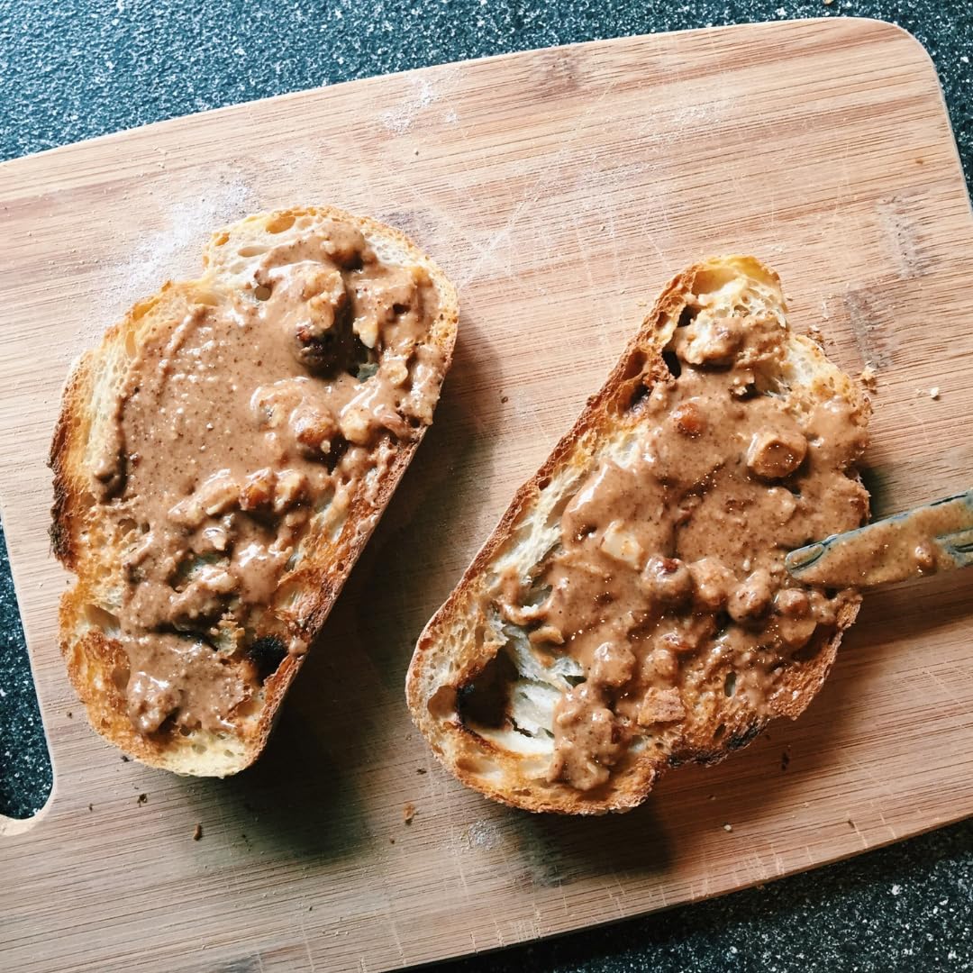 Organic Almond & Hazelnut Butter Spread - Peanut-Free, Dairy-Free, Gluten-Free, Vegan Nut Butter - 12oz Jar - Perfect for Toast, Smoothies & Healthy Snacks