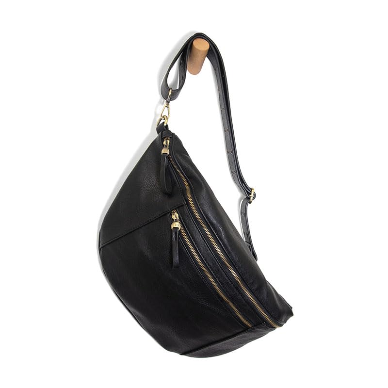 Joy Susan Mel Large Sling Crossbody Bag - Stylish Women's Leather Shoulder Purse for Work, Travel & Everyday Use