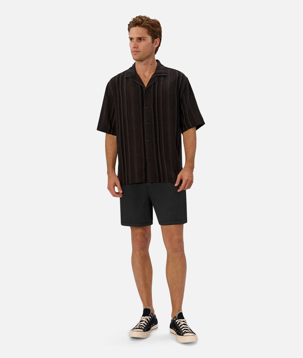 **Mallorca Shorts for Men - Black Casual Summer Shorts | Comfortable & Stylish for Beach, Travel & Outdoor Activities**