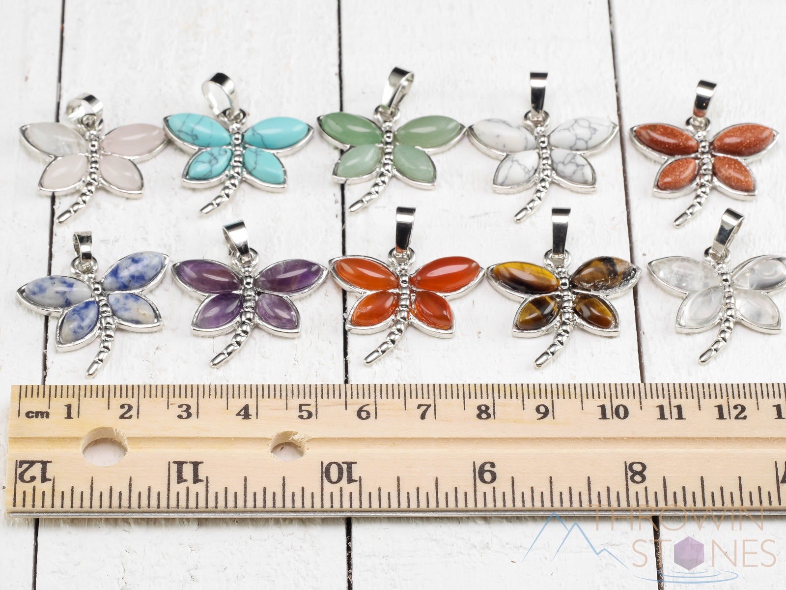 DRAGONFLY Crystal Pendant Necklace - Handmade Birthstone Gemstone Jewelry with Healing Crystals | Spiritual Gift for Women | Perfect for Meditation, Energy Healing & Special Occasions