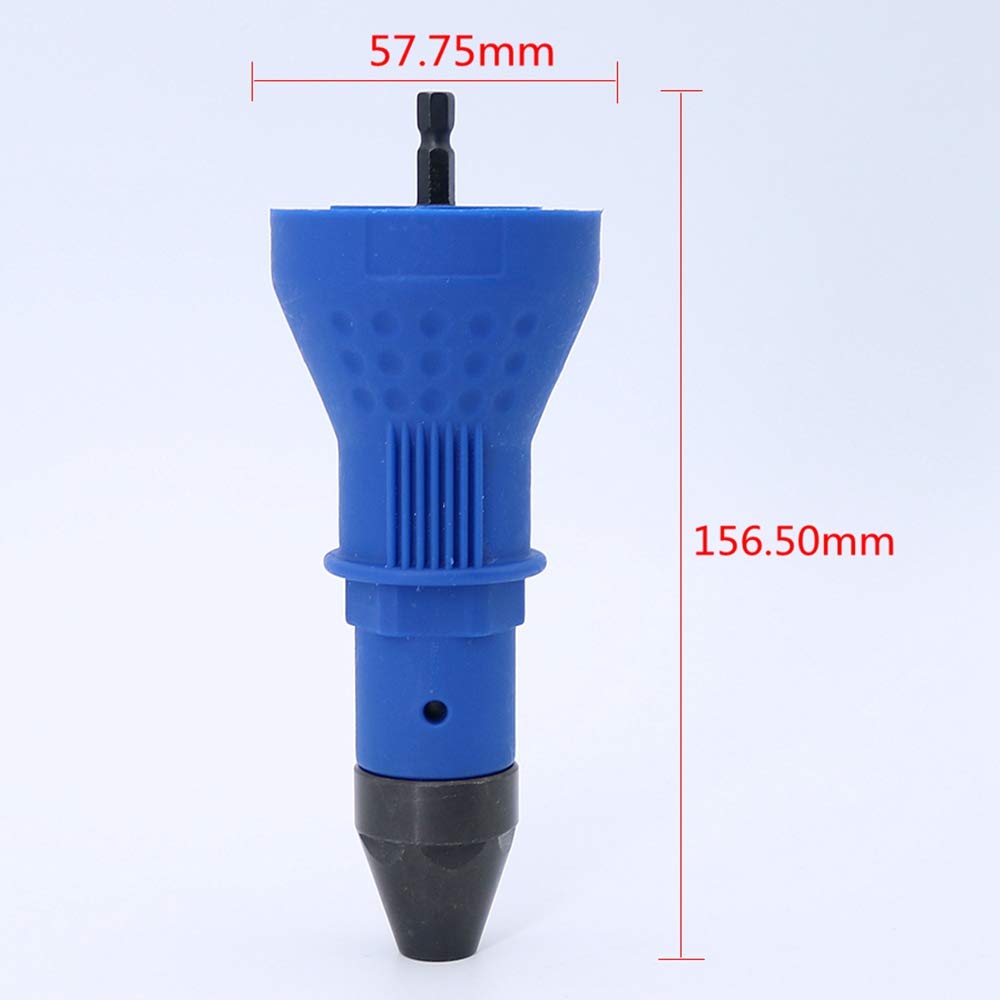Cordless Electric Rivet Nut Gun - Heavy Duty Riveting Tool Adapter for Drill | Perfect for Metalworking, Automotive Repair & DIY Projects