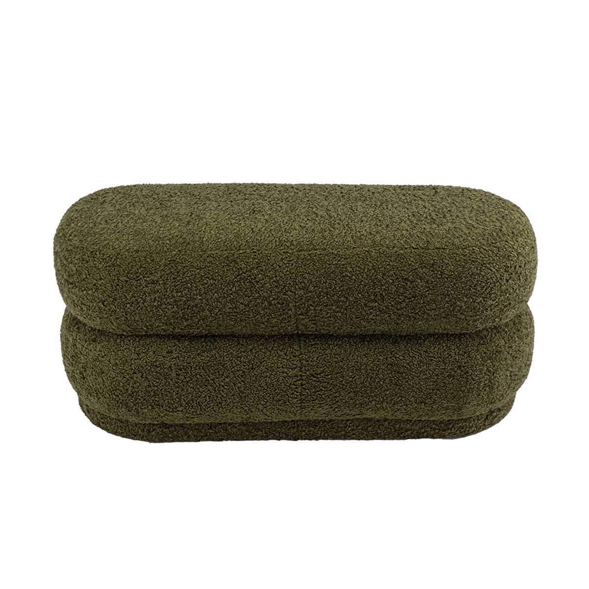 Astrid Faux Fur Ottoman - Soft and Plush Footrest Pouf, Stylish Living Room Decor for Cozy Home, Perfect for Bedroom, Lounge, and Nursery