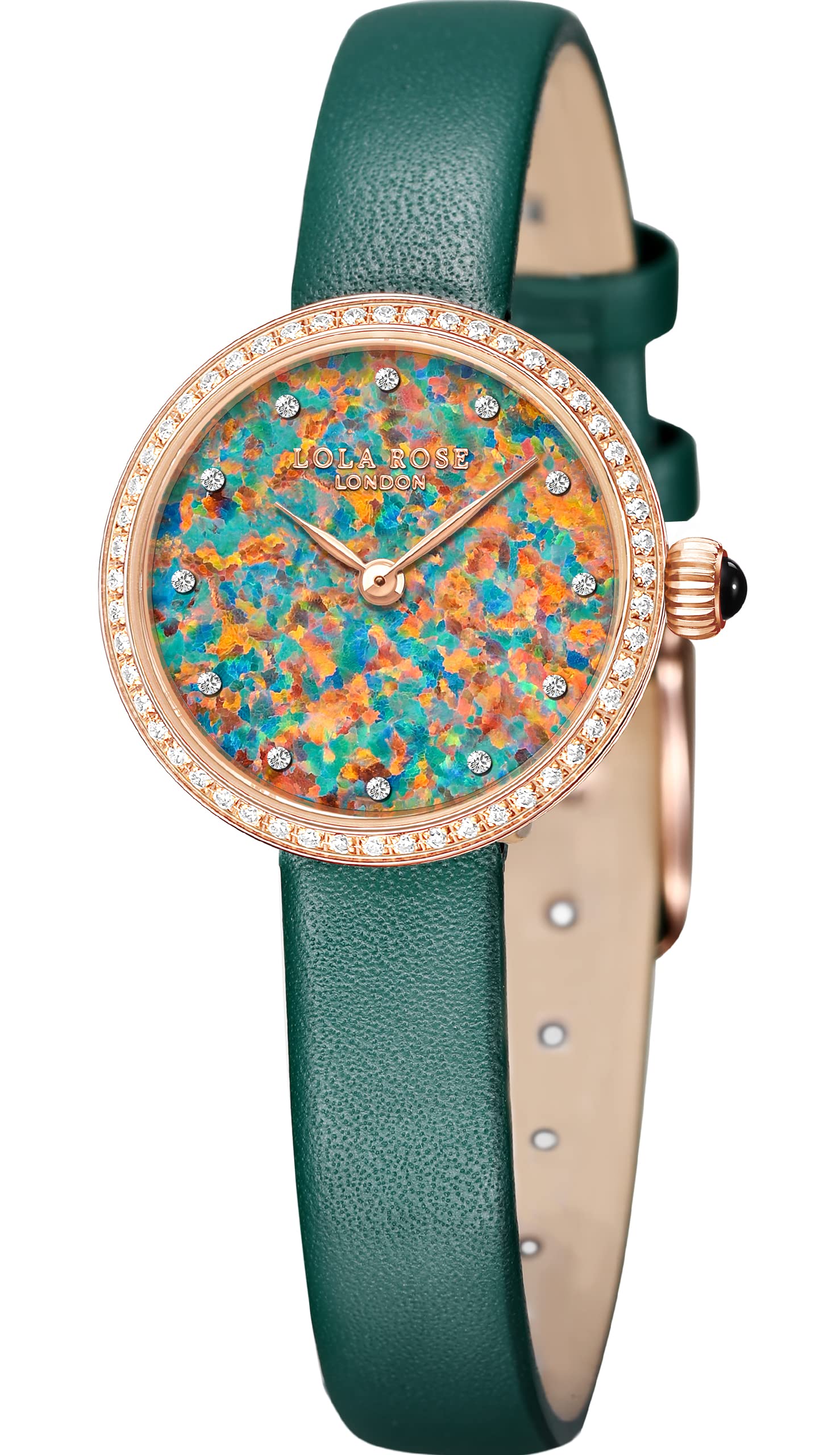 Lola Rose Elegant Women's Watches - Stainless Steel Band & Green Dial Ladies Watch - Perfect Gift for Her - Ideal for Office, Parties & Everyday Wear