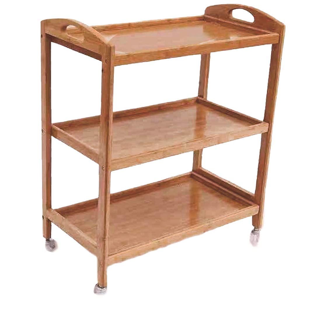 Rotating 3-Tier Kitchen Cart with Wheels - Multi-Purpose Rolling Storage Organizer for Food, Bar, Living Room & Office - Space-Saving Mobile Trolley for Home Organization
