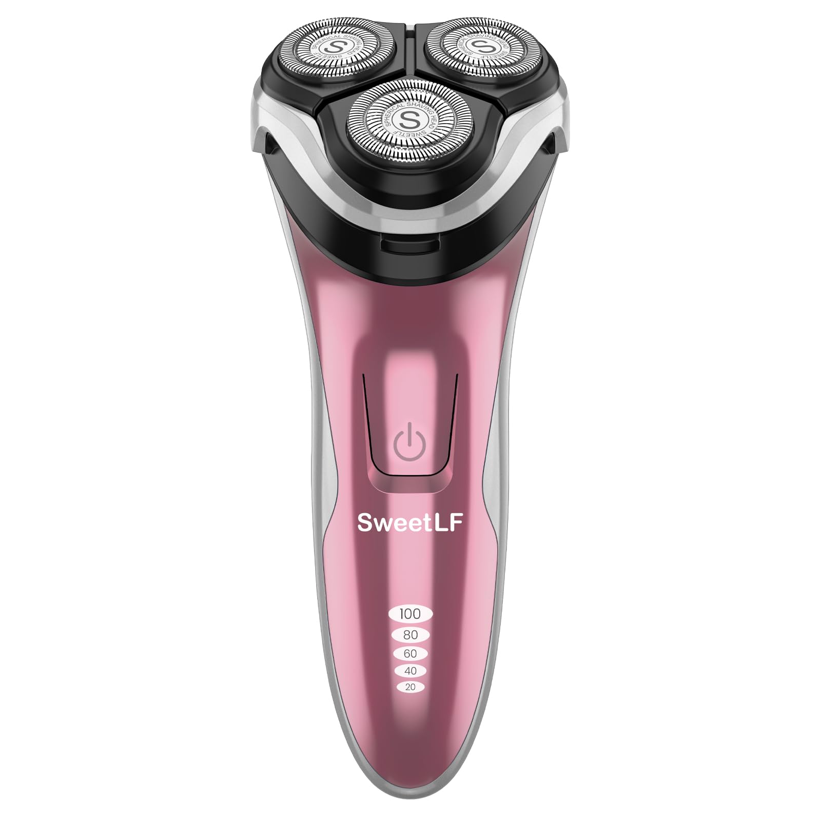 SweetLF Women's Cordless Electric Shaver - Painless Hair Remover for Legs, Underarms & Bikini Line | Rechargeable Wet/Dry Pink Razor for Smooth Skin at Home or Travel