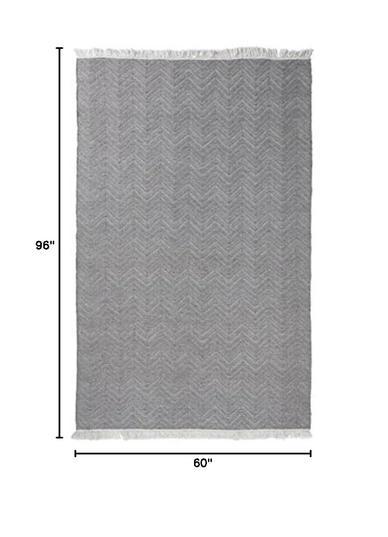 Kosas Home Miller 5' x 8' Area Rug - Soft Stone Gray Modern Rug for Bedroom, Living Room & Kitchen - Perfect for Cozy Home Decor & High Traffic Areas