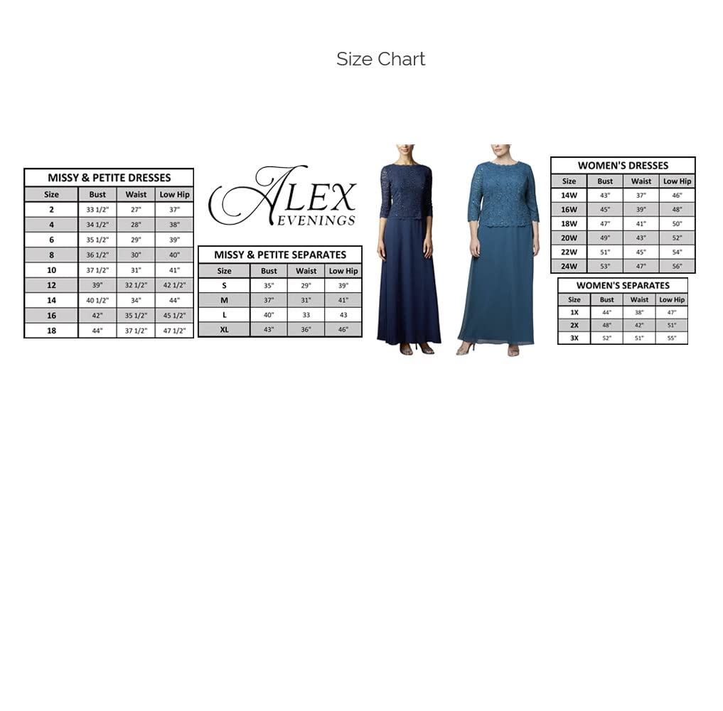 Alex Evenings Women's Plus Size Tea-Length Mother of The Bride Jacket Dress for Weddings, Formal Events & Special Occasions - Elegant Wedding Guest Outfit for Receptions, Ceremonies & Evening Parties