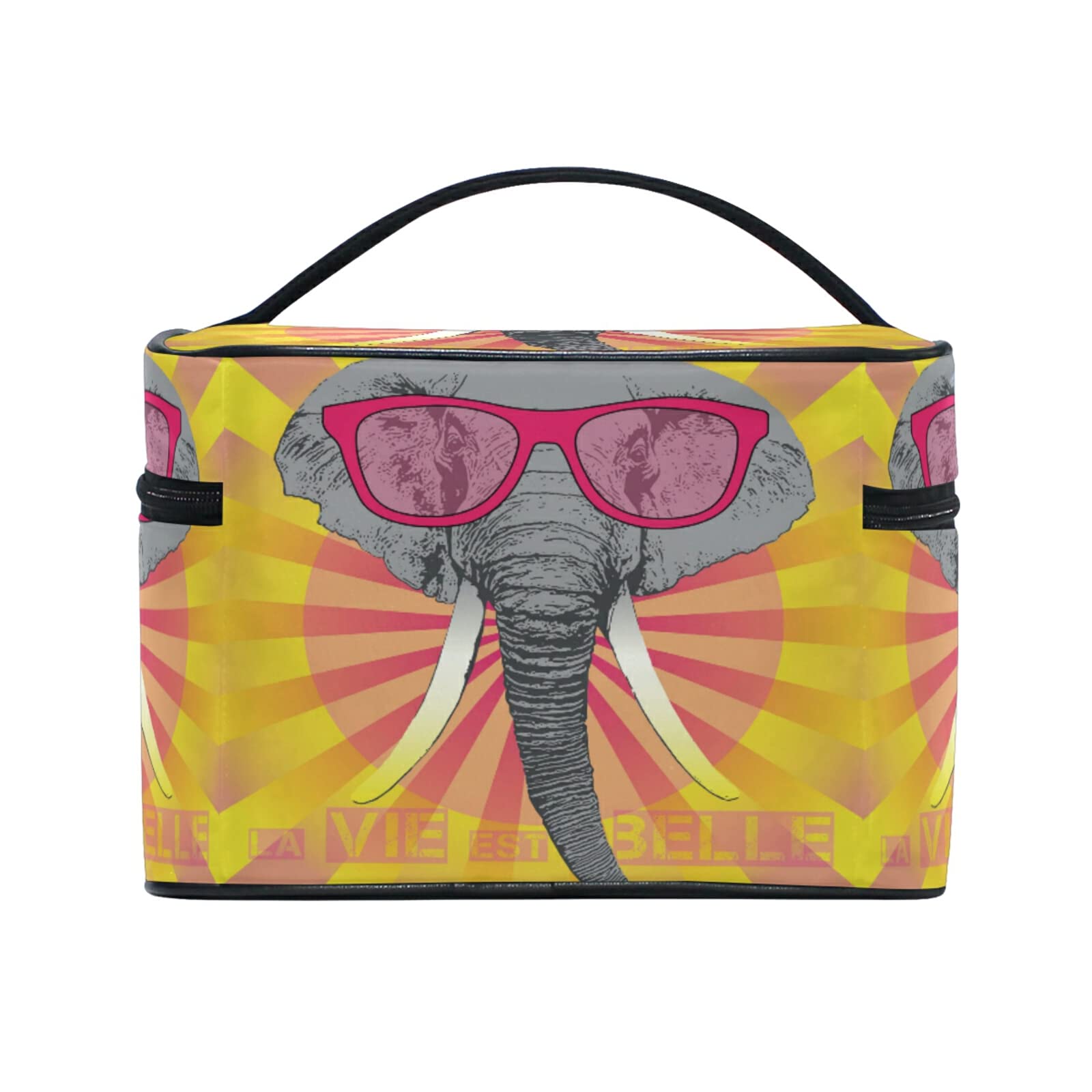 Adorable Cartoon Elephant Makeup Bag for Women - Waterproof Cosmetic Organizer & Travel Toiletry Case - Perfect for Travel, Gym, and Daily Essentials Storage
