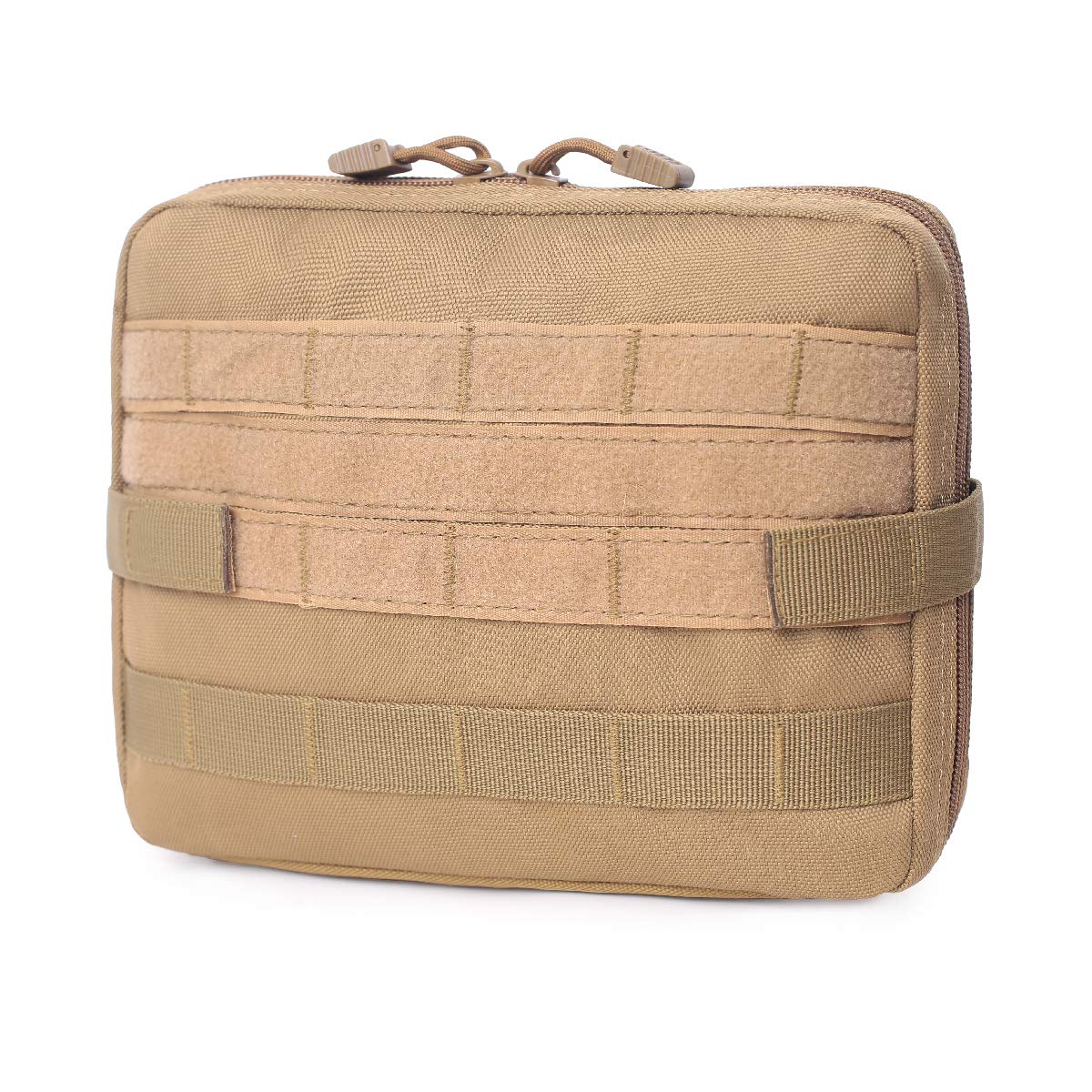 TRIWONDER MOLLE Tactical Pouch - Compact Water-Resistant EDC Utility Waist Bag with Bungee Straps - Horizontal MOLLE Pouch for Tools, Medical Supplies & Everyday Carry - Perfect for Hiking, Camping & Outdoor Adventures