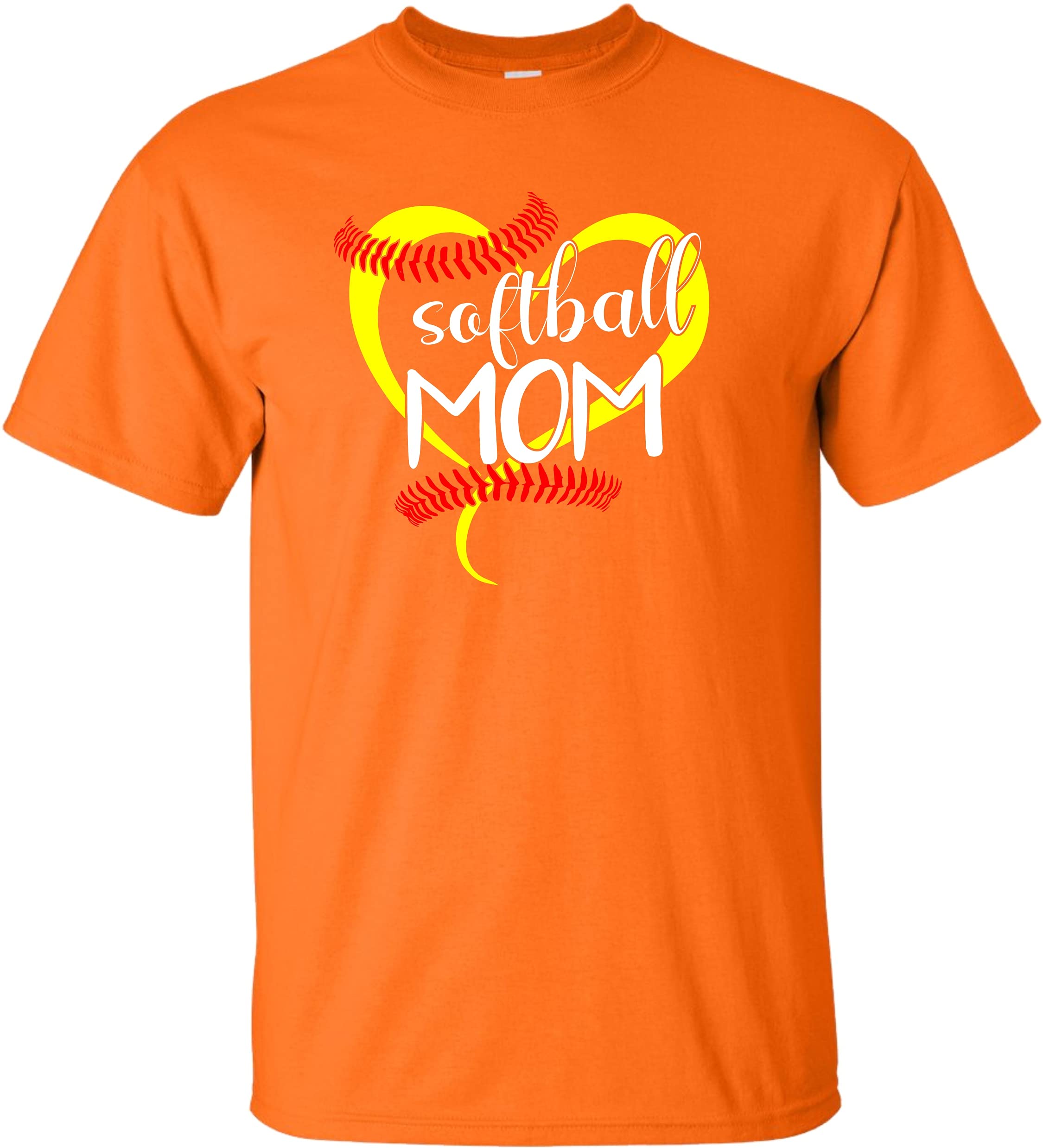Go All Out Adult Softball Mom T-Shirt - Funny Baseball Mom Gift for Mother's Day - Perfect for Games, Practice & Team Spirit