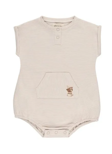 ELY & CO Baby Bear Romper - Soft & Cute Outfit for Boys & Girls (6-24 Months) - Perfect for Playtime, Photos & Special Occasions