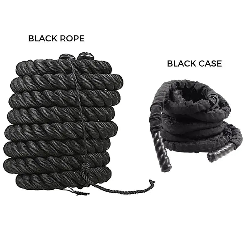 Premium Heavy Battle Rope for CrossFit & Calisthenics Training - 50ft Gym Rope for Full-Body Workout, Strength & Endurance - Perfect for Home Gym, Outdoor Fitness & Functional Training