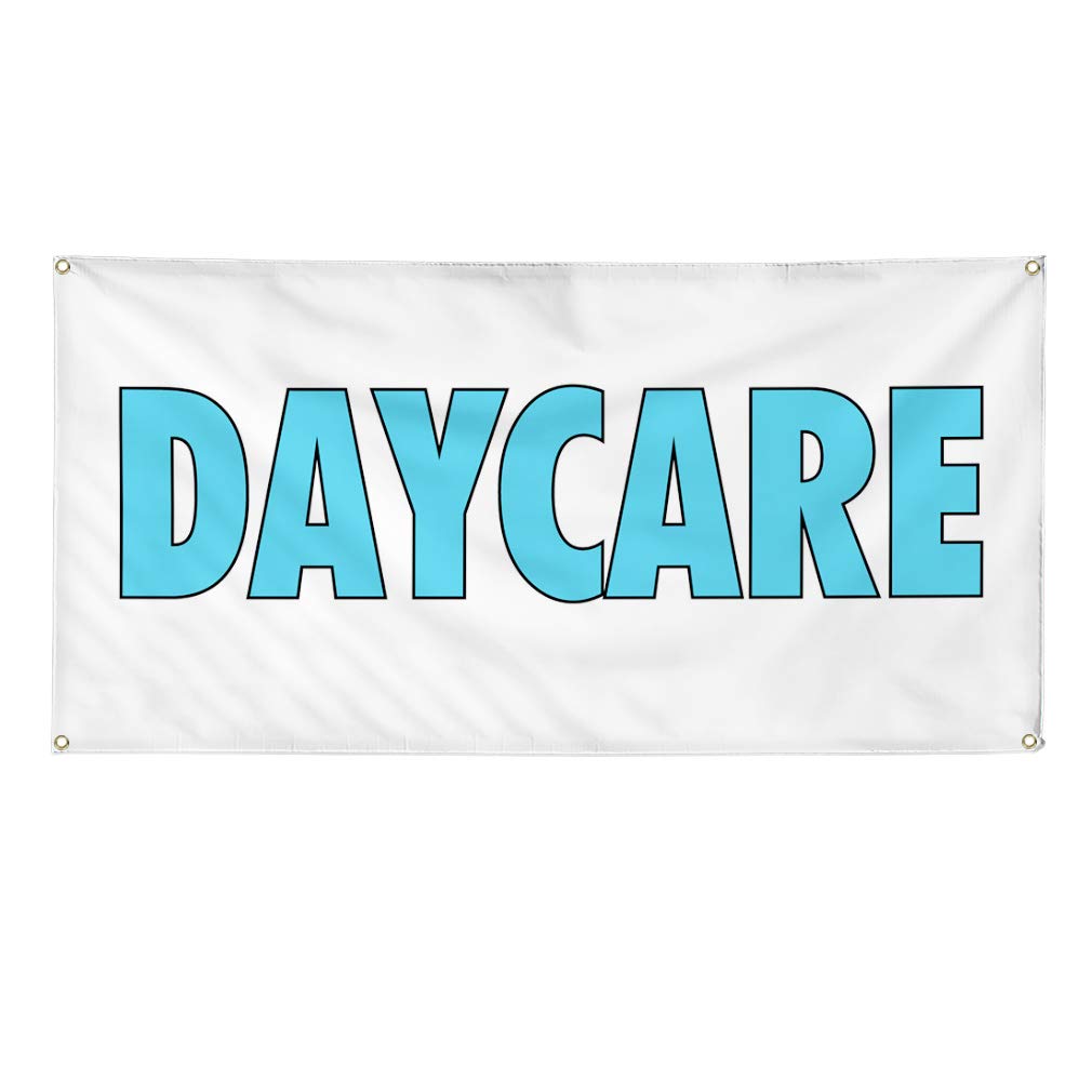 Vinyl Banner - 60x144 Inches, Weatherproof Outdoor Sign with 10 Grommets for Daycare, School, Business Advertising & Yard Signs - Durable for Industrial & Education Use