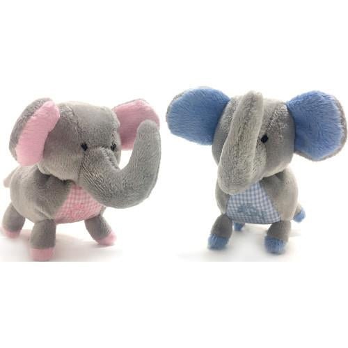 Elephant Safari Baby Pipsqueak Plush Toy - Soft Stuffed Animal for Infants & Toddlers in 2 Colors - Perfect for Nursery Decor, Baby Shower Gifts & Sensory Play