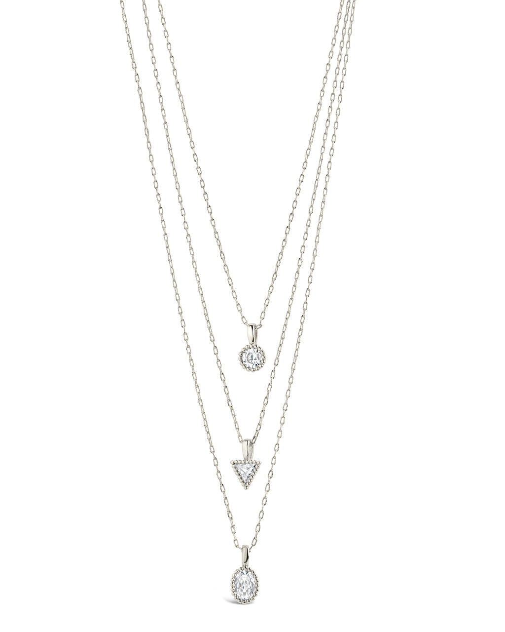 Julie CZ & Layered Chain Necklace - Elegant Cubic Zirconia Layered Necklace for Women, Perfect for Date Night, Party & Everyday Wear