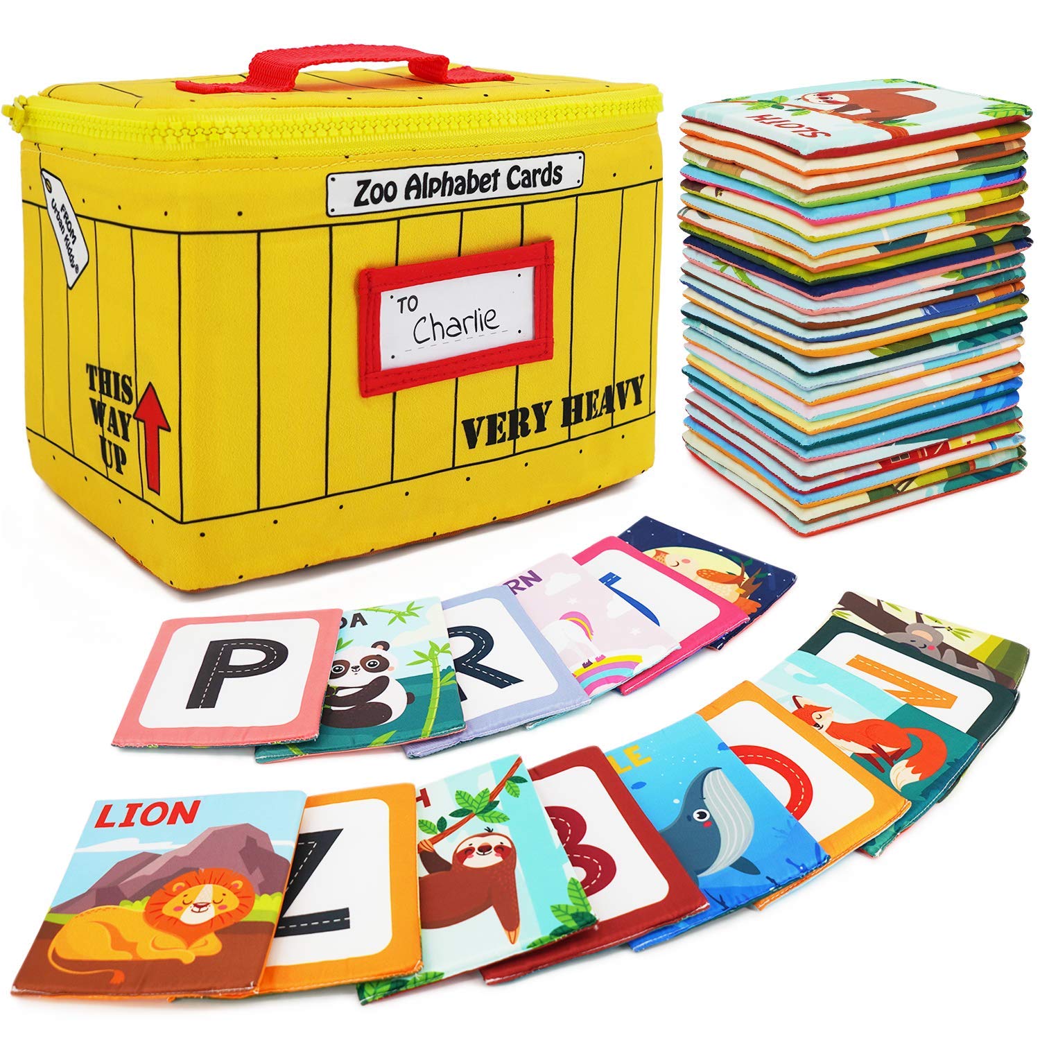 **Best Early Learning Bundle for Babies & Toddlers - My First Family Album, Soft Alphabet Flash Cards, Photo Cloth Book & Animal Cloth Cards - Perfect Gift Set for Newborns, Infants & Kids - Ideal for Playtime, Learning & Memory Development**