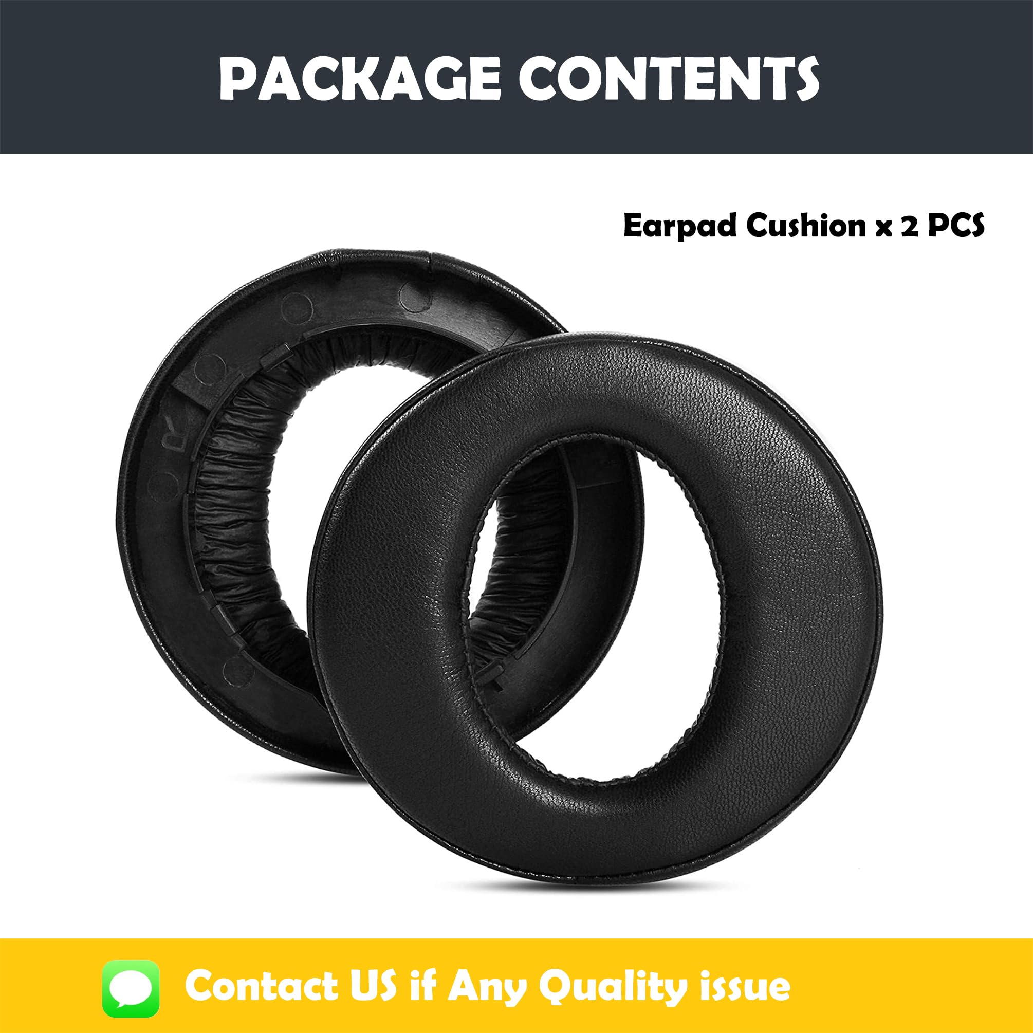 Premium Replacement Earpads for Sony PS4 Platinum Wireless Headset CECHYA-0090 - Soft Protein Leather & Memory Foam Cushions - Enhanced Comfort for Gaming, Streaming & Long Sessions
