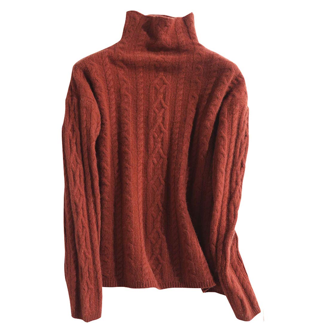RAOHEX Women's Cashmere Turtleneck Sweater - Soft Merino Wool Pullover Knitwear for Winter Warmth | Cozy Office Wear & Casual Outfits