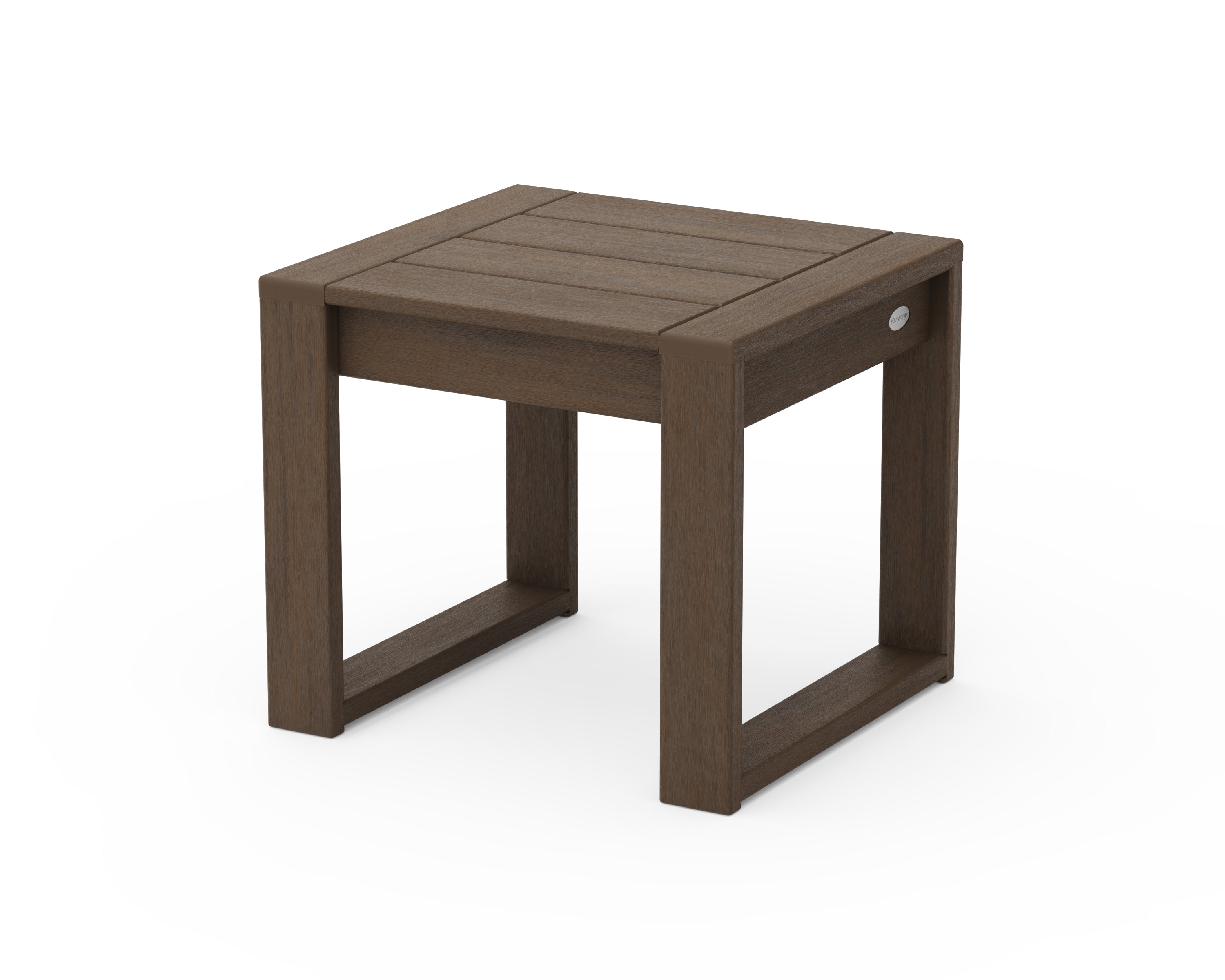 POLYWOOD EDGE End Table - Outdoor & Indoor Side Table, Durable & Weather-Resistant - Perfect for Patio, Deck, Garden, or Living Room