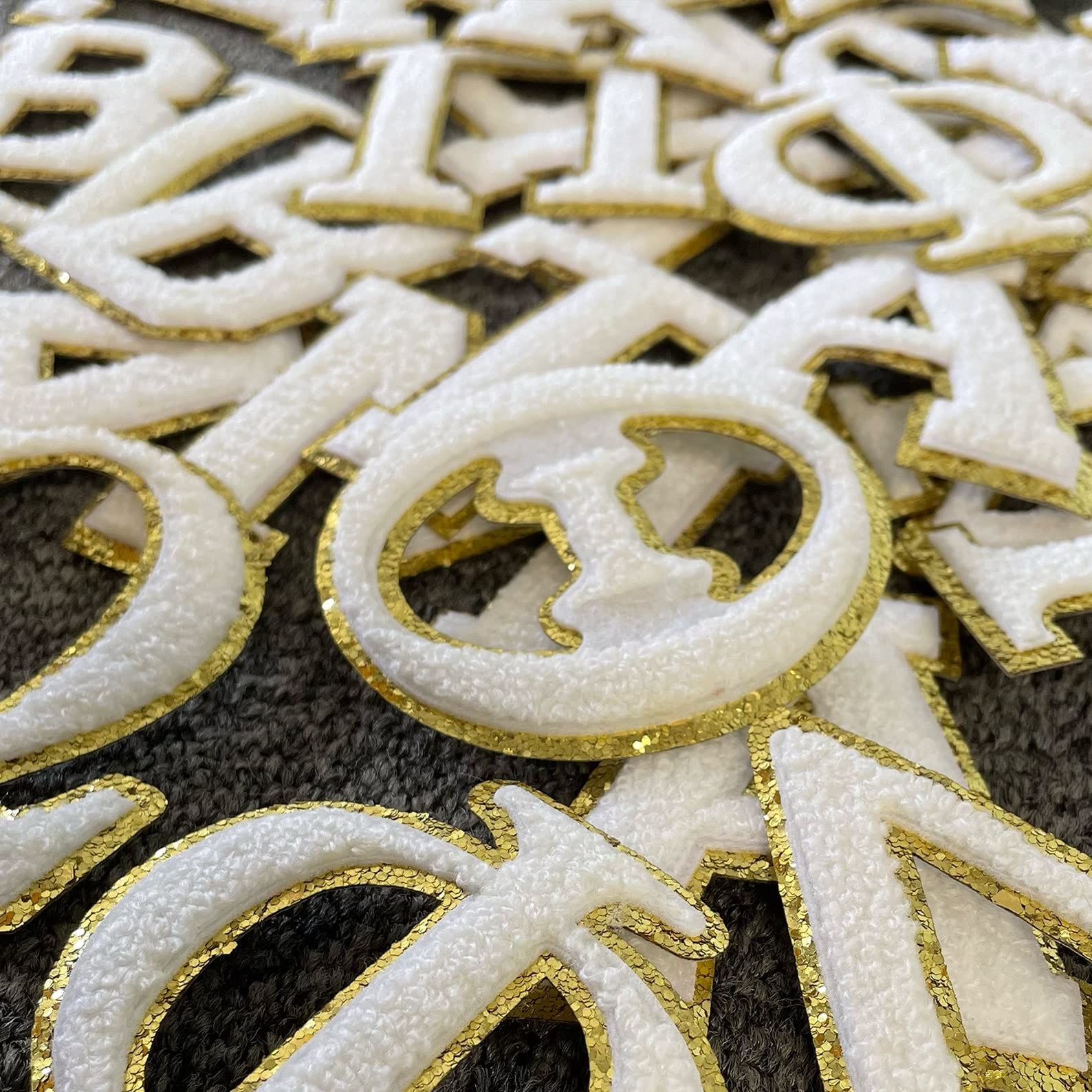 Delta Delta Delta Sorority Iron-On Greek Letter Chenille Patch Set - Perfect for Jackets, Bags & DIY Greek Apparel Customization