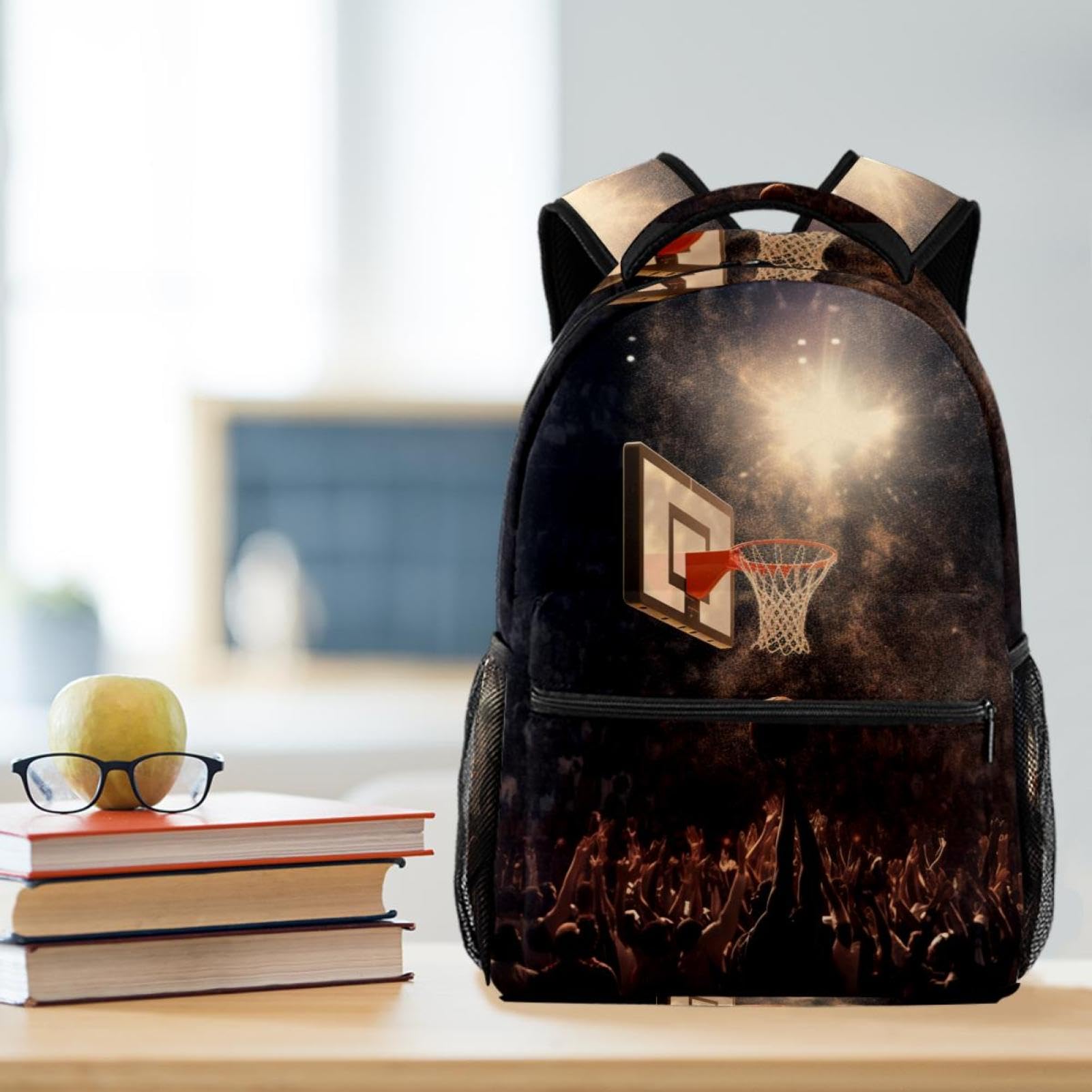 Men's & Women's Travel Backpack - Durable Basketball Backpack with Hoop Accessories | Perfect for Gym, School, Hiking & Outdoor Adventures