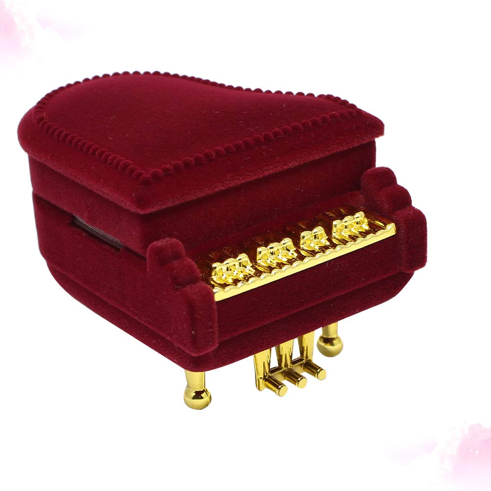 Kesyoo Elegant Piano-Shaped Earring Storage Organizer - Jewelry Box Holder for Earrings, Rings & Small Accessories - Perfect for Travel, Home & Gift Giving