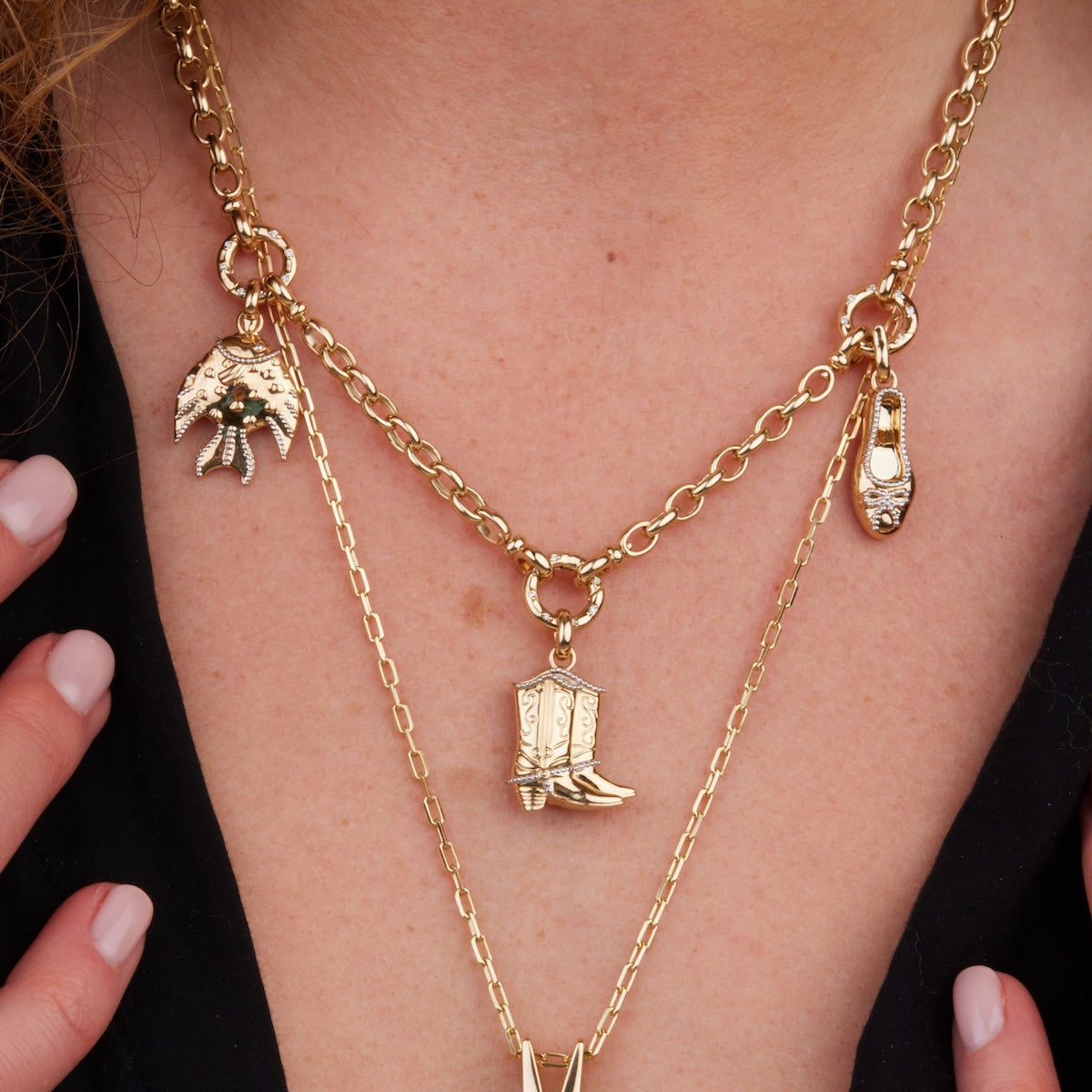 Petite Aria Trio Necklace - Dainty Layered Gold Necklace for Women - Perfect for Everyday Wear, Date Nights & Gifts
