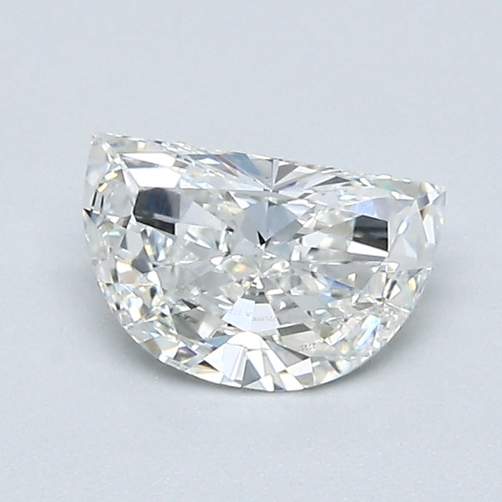 0.69 Carat G Color VS1 Clarity Half Moon Diamond - Perfect for Engagement Rings, Wedding Bands & Fine Jewelry