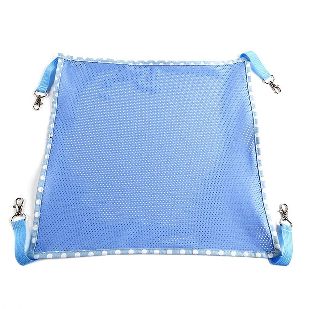 Hanging Cat Hammock Bed with Soft Blanket - Cozy Pet Swing for Cats, Kittens & Ferrets - Indoor/Outdoor Use for Lounging, Napping & Relaxing in Sun or Shade
