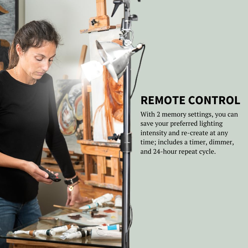 Method Lights Art Studio LED Light Bulb - 11 Color Temperature Settings with Remote Control, Dimmer & Timer - 1260 Lumens for Painting, Art Display & Home Lighting - 6 Pack (Perfect for Artists, Photographers & Creative Workspaces)