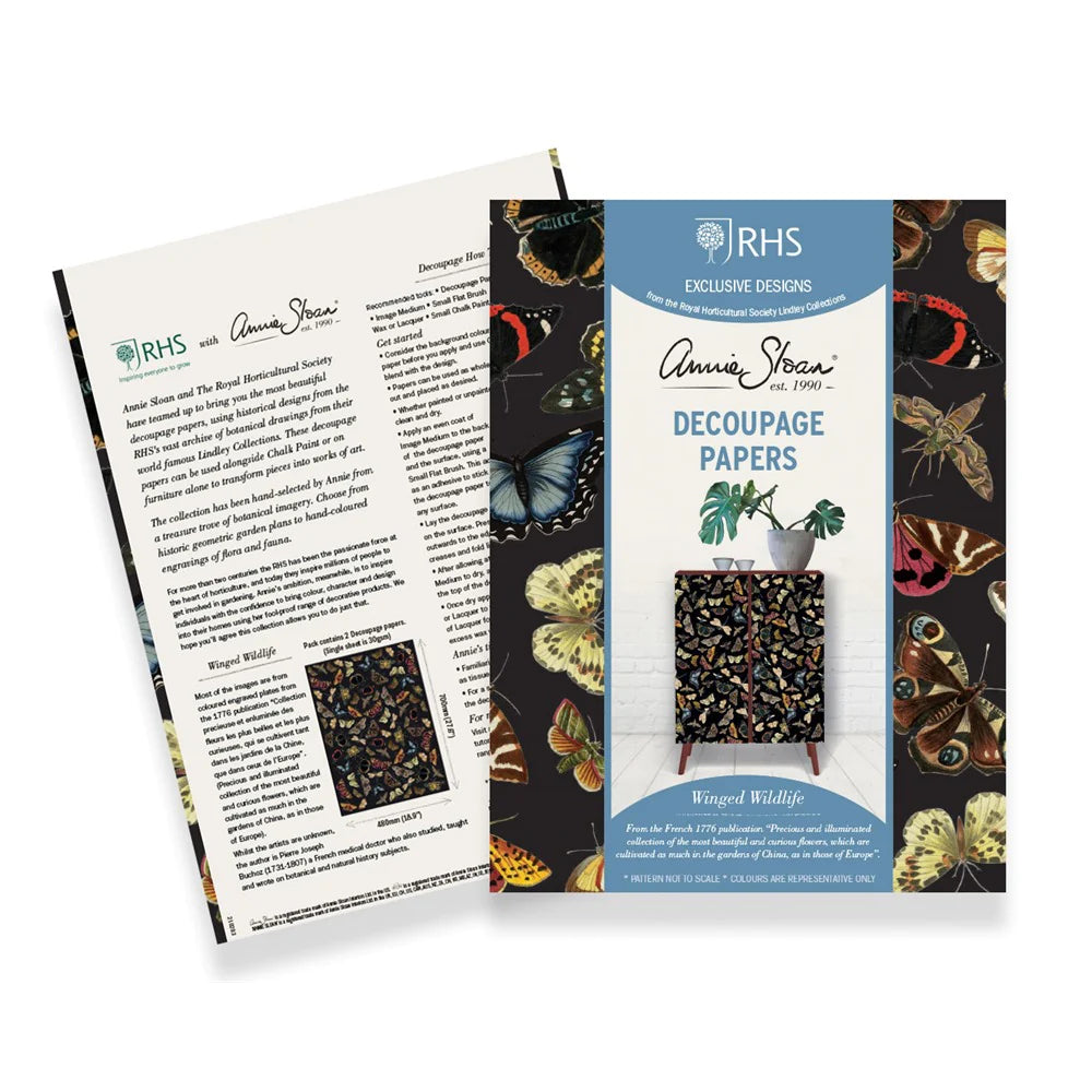 Decorative Winged Wildlife Decoupage Paper for Scrapbooking, Card Making & DIY Crafts - Butterfly, Bird & Nature Designs