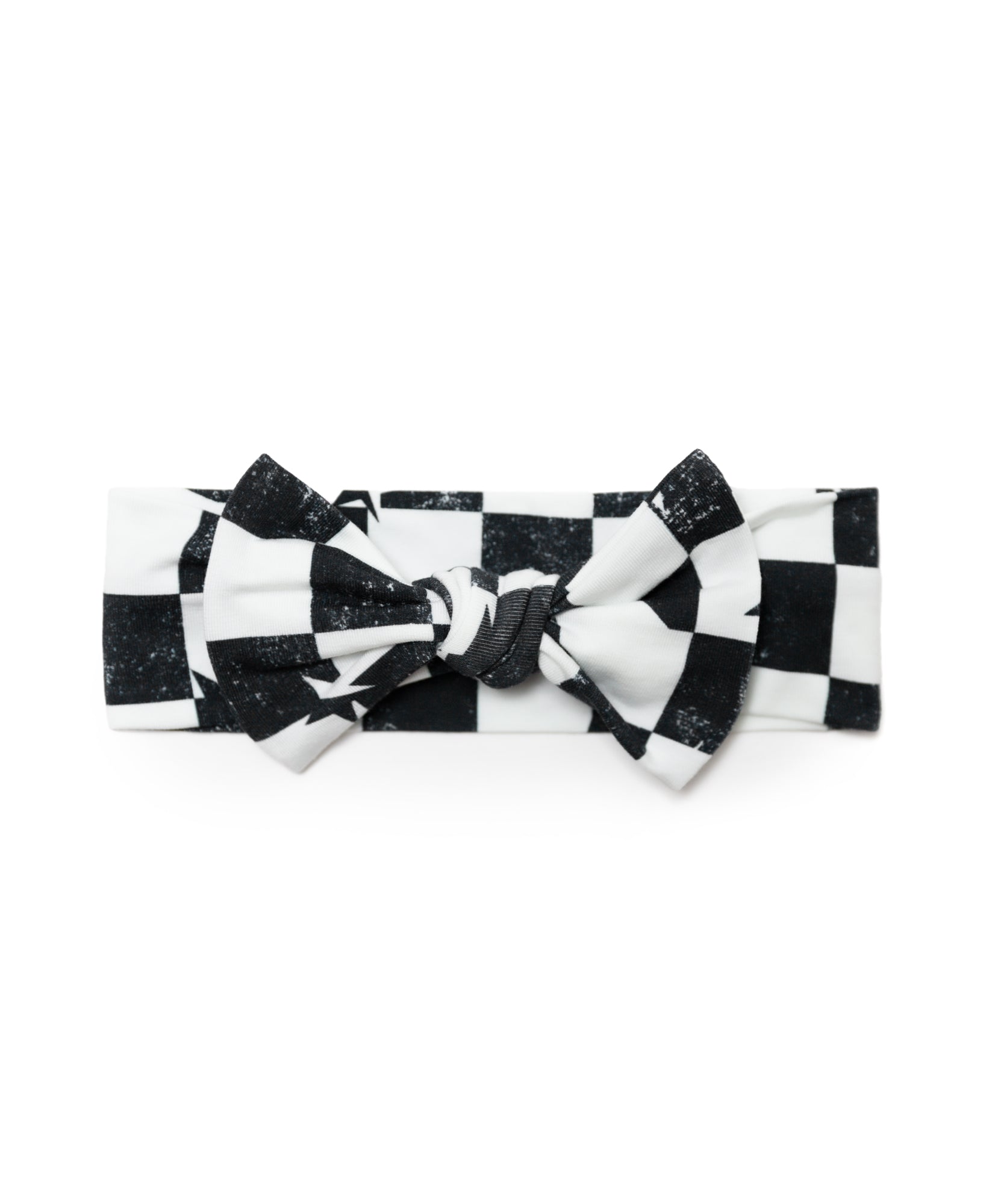 Black & White Checkered Star Headband Bow - Stylish Hair Accessory for Women & Girls | Perfect for Cosplay, Parties, and Everyday Fashion