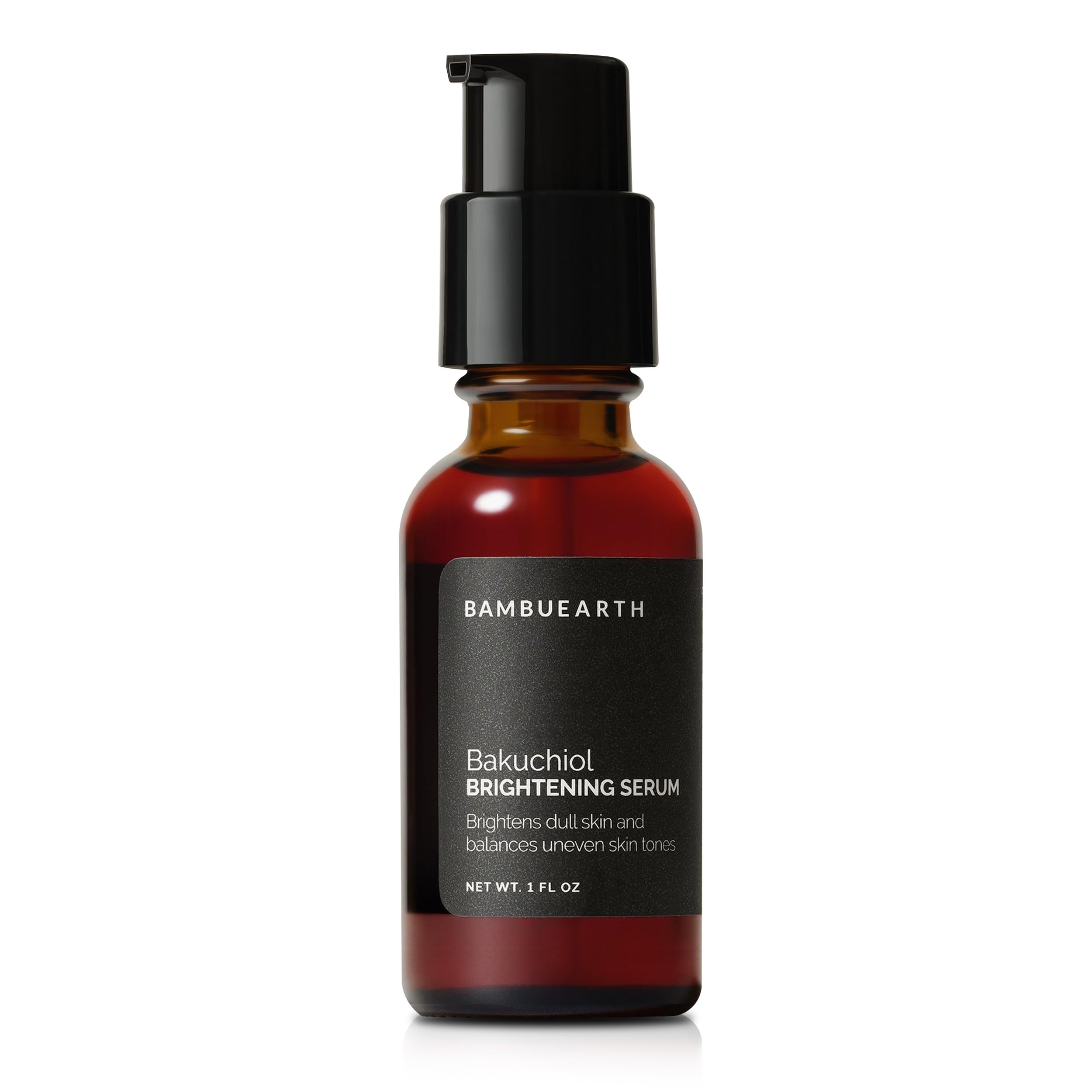Bambu Earth Bakuchiol Brightening Serum - 1 Fl Oz Retinol Alternative for Anti-Aging, Organic Rosehip Seed Oil, Buriti Oil & Sea Buckthorn - Antioxidant Face Serum for Glowing Skin - Perfect for Nighttime Skincare Routine & Sensitive Skin Care